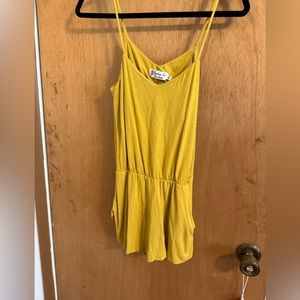 Fighting Eel Mustard Yellow Romper XS